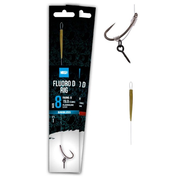 Nash Tackle Fluoro D-Rig Barbed
