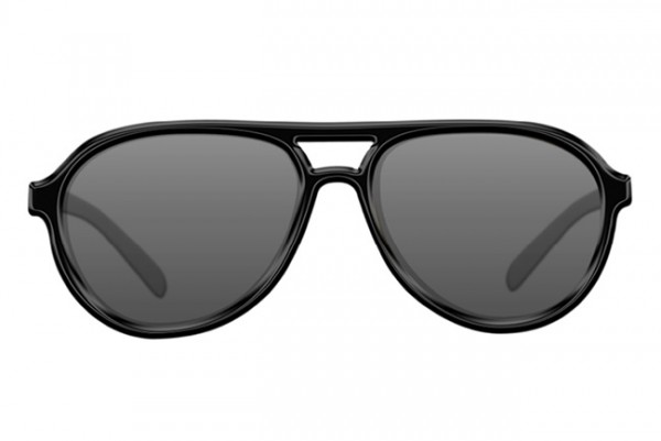 Korda Sunglasses Aviator Mat Black Frame/Grey Lens