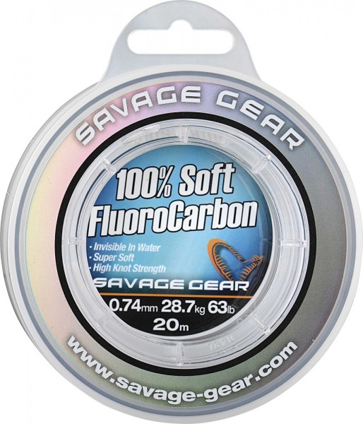 Savage Gear Soft Fluoro Carbon 0,74mm 20m 28,7kg 63lb