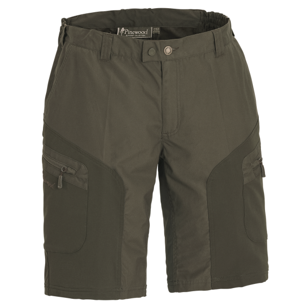 Pinewood Wildmark Stretch Shorts Darkoliv/Mossgreen