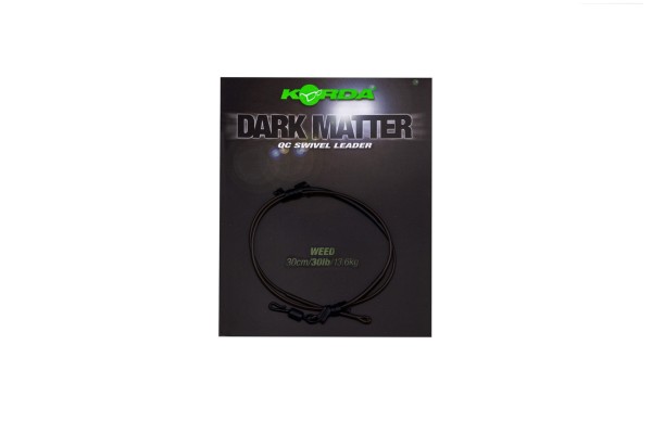 Korda Dark Matter Leader QC Swivel 30lb 30cm