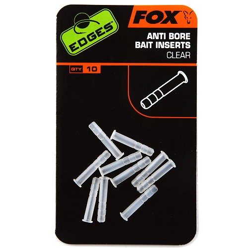 Fox Anti-bore Bait Inserts x 10 Clear