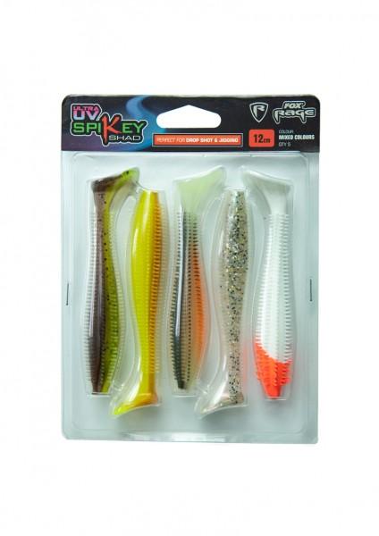 Fox Rage Spikey Shad UV Mixed Colour Pack