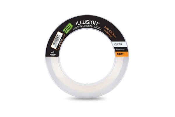 Fox Illusion Fluorocarbon Leader Clear 50m