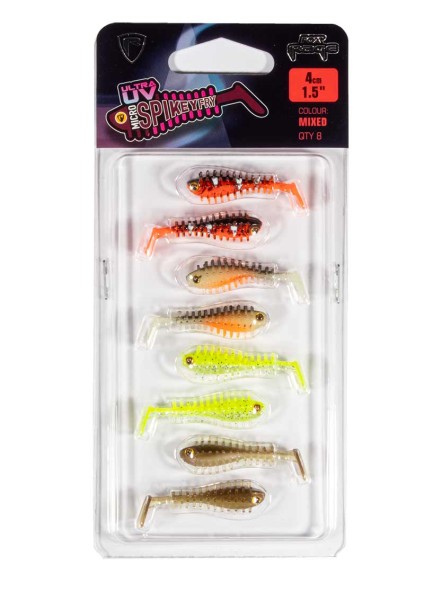 Fox Rage Ultra UV Micro Spikey Mixed Colour Lure Pack 4cm