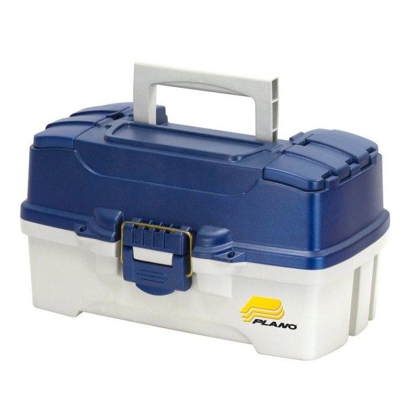Plano Two-Tray Tackle Box Blue Metallic/Off-White