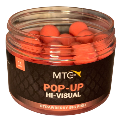 MTC Baits Pop-Up Hi-Visual Strawberry Big Fish