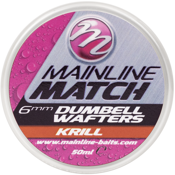 Mainline Match Dumbell Wafters Red Krill 6mm