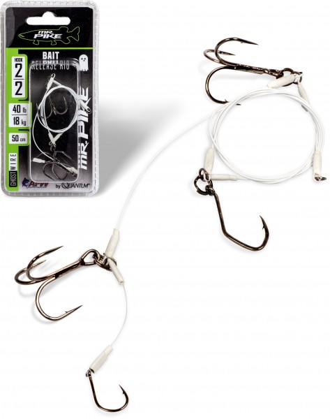 Quantum Mr. Pike Ghost Traces Bait-Release-Rig weiß