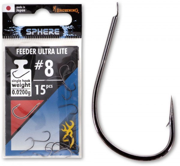 Browning Sphere Feeder Ultra Lite Barbed #8, Micro Barbed, Match & Feeder  Haken, Match & Feeder Zubehör, Match & Feeder