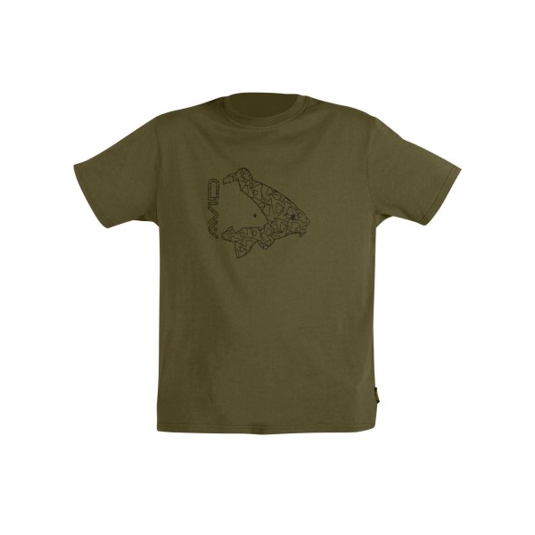 Avid Carp Icon T-Shirt Khaki