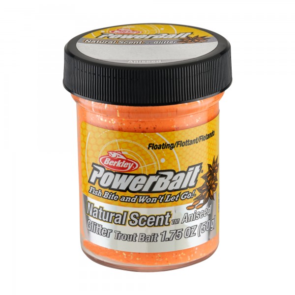 Berkley Powerbait Natural Glitter Trout Bait Aniseed 50g