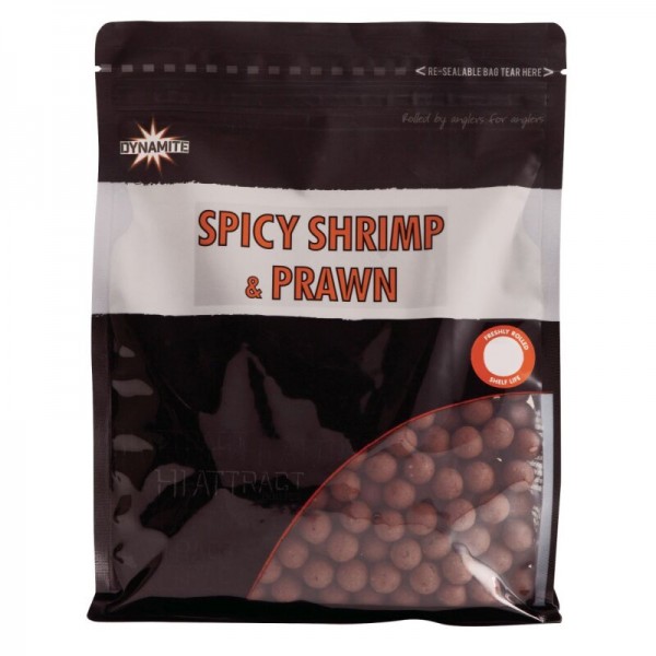 Dynamite Baits Spicy Shrimp &amp; Prawn Boilies 1kg