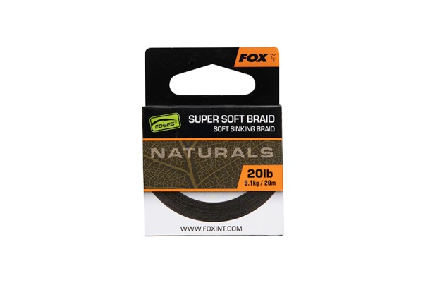 Fox Edges Naturals Soft Braid Hooklength 20m