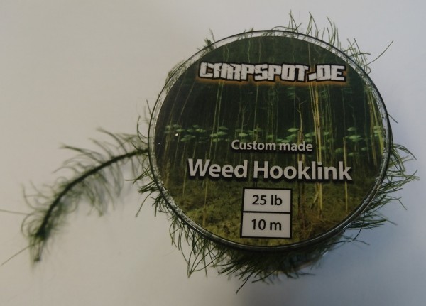 Carpspot Weed Hooklink Green 25lb 10m