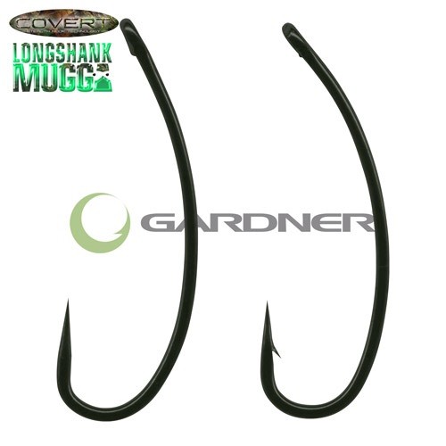 Gardner Covert Dark Longshank Mugga Hook Micro Barb