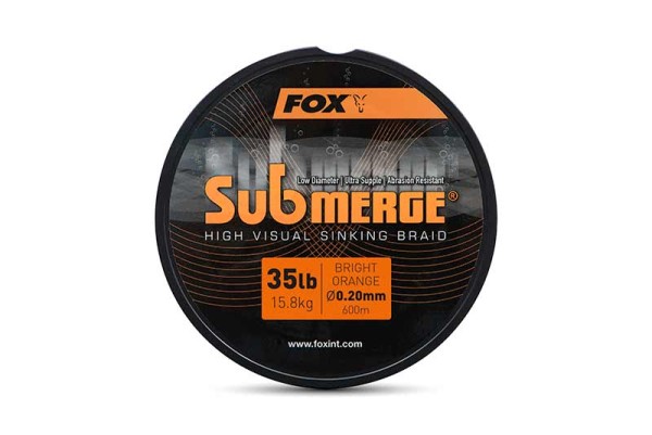 Fox Submerge Orange Braid 600m 0,20mm 35lb 15,8kg