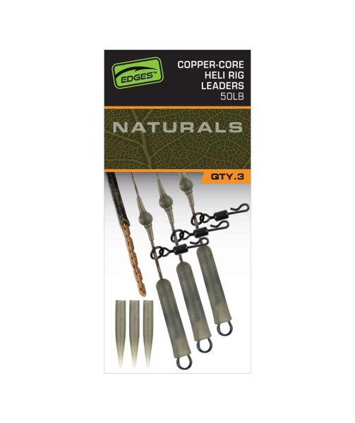 Fox Edges Naturals Copper Core Heli Rig Leaders