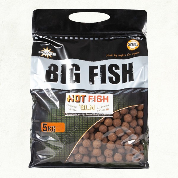 Dynamite Baits Hot Fish & GLM Boilies 5kg