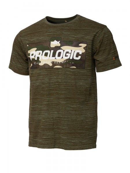 ProLogic Bark Print T-Shirt Burnt Olive Green