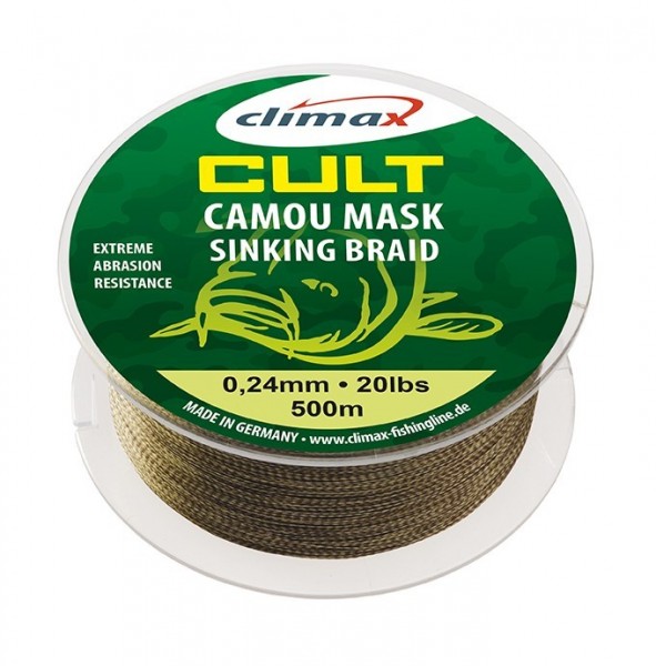 Climax Cult Camou Mask Sinking Braid 1200m