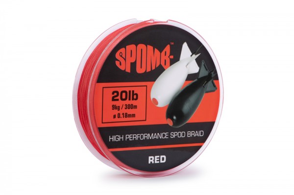 Spomb Braid Red 20lb 0,18mm (9kg) 300m