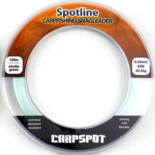 Carpspot Spotline Snagleader 100m Dark Green