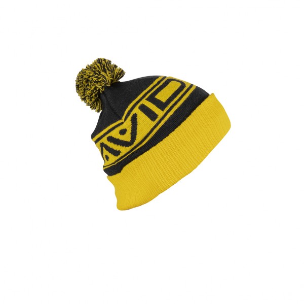 Avid Carp Bobble Hat - Black Yellow