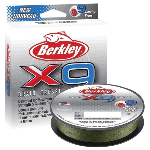 Berkley X9 Braid Low Vis Green 150m