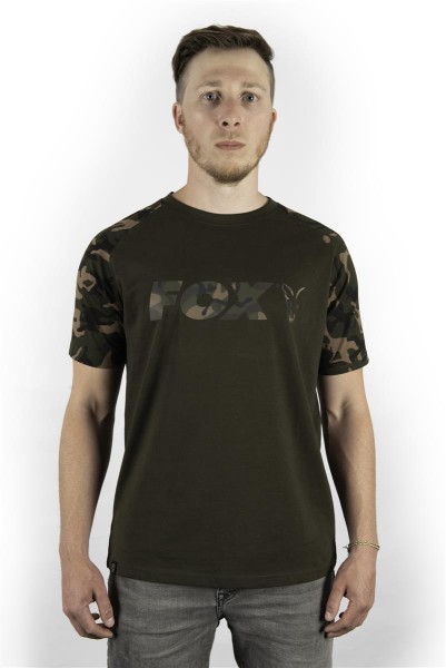Fox Camo/Khaki Chest Print T-Shirt