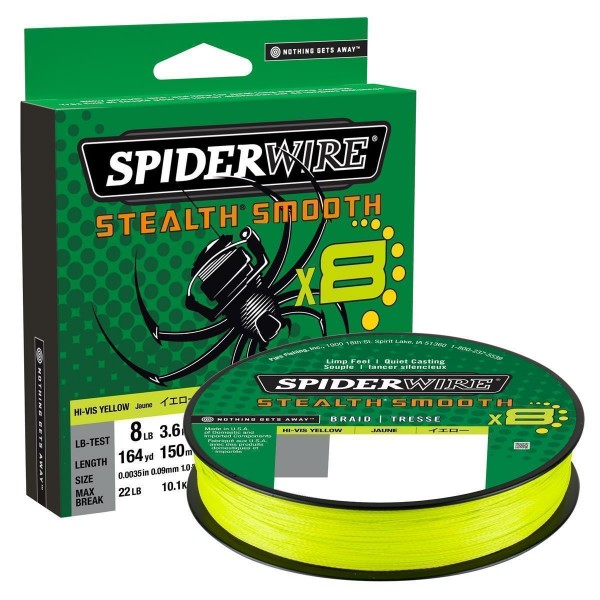 SpiderWire Stealth Smooth 8 Yellow 150m