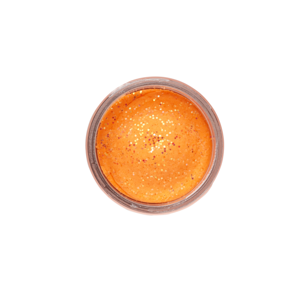 Berkley PowerBait Natural Glitter Trout Bait Garlic Fluo Orange