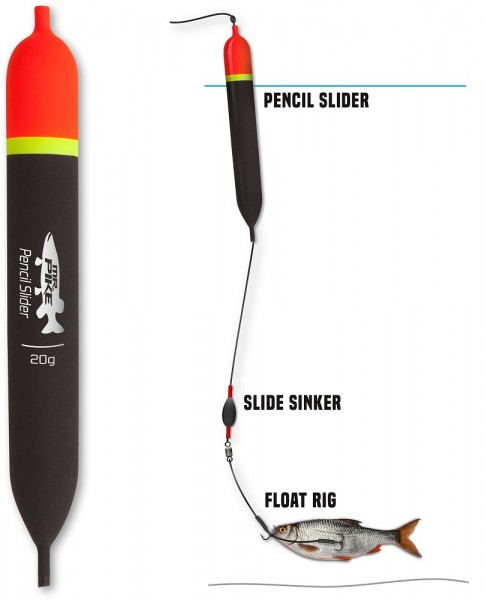 Mr. Pike Pencil Slider schwarz 30g 180mm