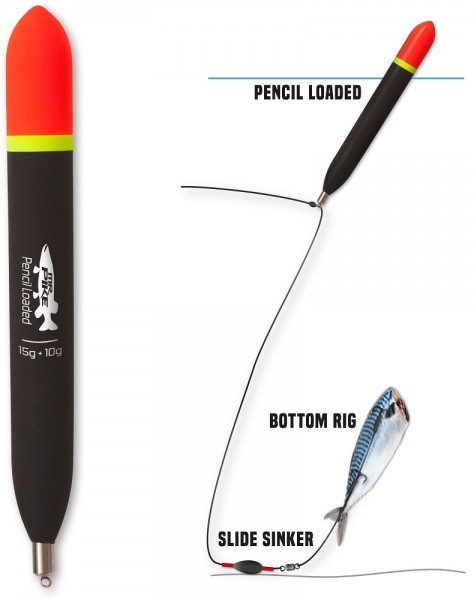 Mr. Pike Pencil Loaded schwarz 8g 150mm