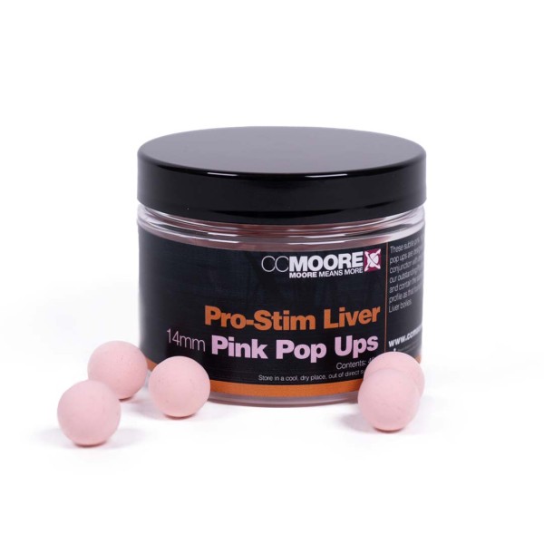 CCMoore Pro-Stim Liver Pop Ups 14mm Pink